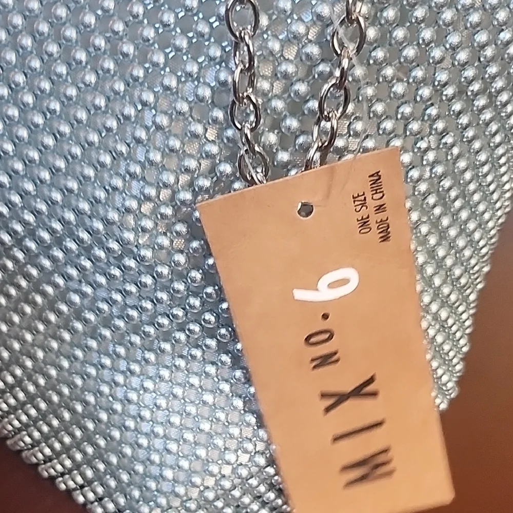 Mix No. 6 Silver Beaded Women's Bag Teal - Picture 2 of 5